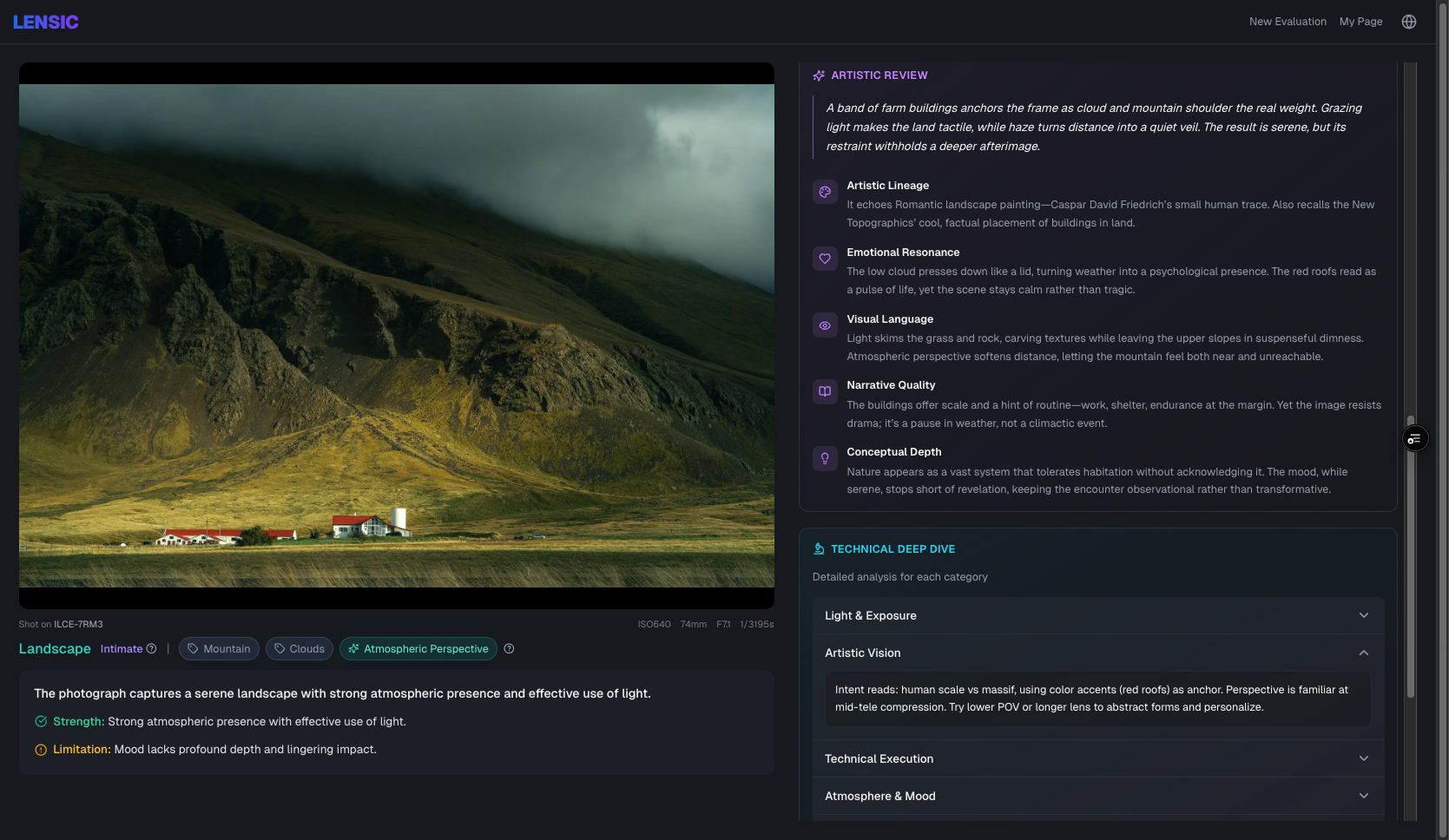 Deeper Analysis feature